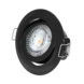 LCB LED-Beleuchtung Innovatives Design, hochwertige Technik & schnelle Lieferung! LED Einbaustrahler dimmbar Schwarz - 5W entspricht 45W - 3000K Warmweiß - Sägegröße 74mm