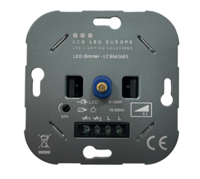 LCB LED unterputz Dimmer 5-150W - universal Phasenabschnitt LCB LED unterputz Dimmer 5-150W - universal Phasenabschnitt