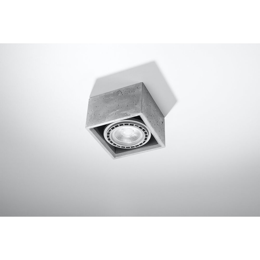 Sollux Lighting LED Deckenspot Beton QUATRO - 1 x GU10 AR111 Fassung - exkl. LED's