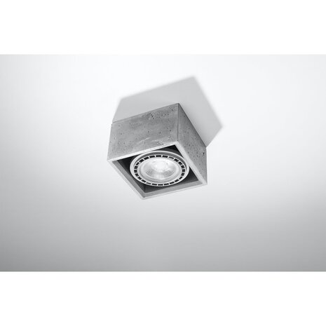 SOLLUX Lighting Group LED Deckenspot Beton QUATRO - 1 x GU10 AR111 Fassung - exkl. LED's