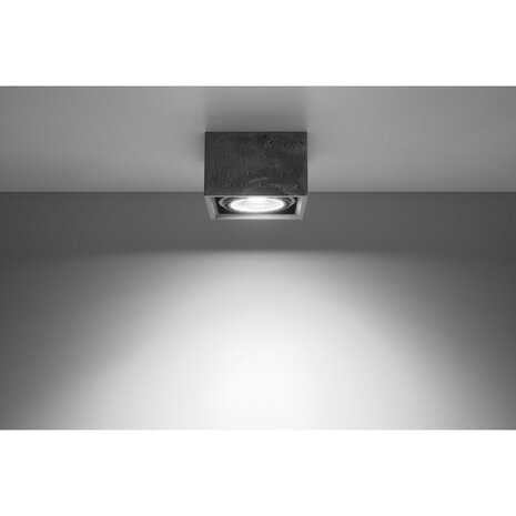 Sollux Lighting LED Deckenspot Beton QUATRO - 1 x GU10 AR111 Fassung - exkl. LED's