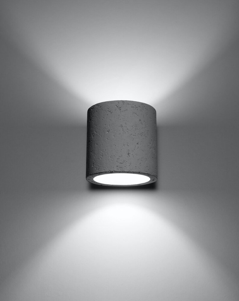 SOLLUX Lighting Group LED Wandleuchte Beton ORBIS - 1 x G9 Fassung - exkl. LED's SOLLUX Lighting Group LED Wandleuchte Beton ORBIS - 1 x G9 Fassung - exkl. LED's