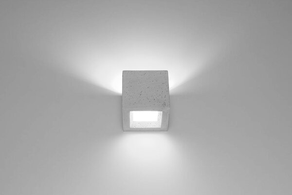 LED Wandleuchte Beton LEO - Fassung x exkl. - LED\'s 1 G9