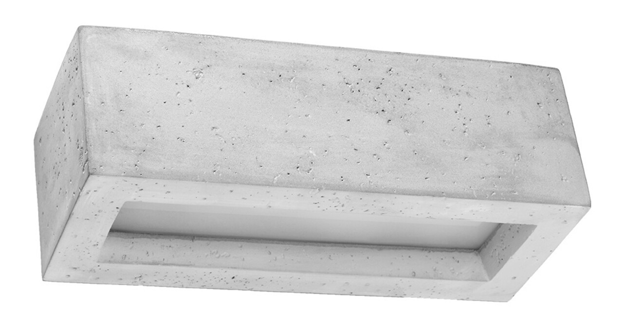 Sollux Lighting LED Wandleuchte Beton VEGA 30 - 1 x E27 Fassung - exkl. LED's