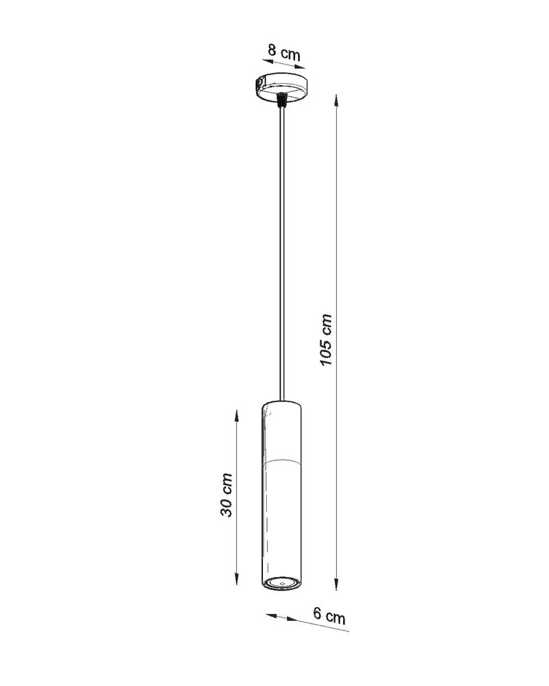 Sollux Lighting LED Hängeleuchte Weiß Beton BORGIO - 1 x GU10 Fassung - exkl. LED's