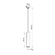 Sollux Lighting LED Hängeleuchte Weiß Beton BORGIO - 1 x GU10 Fassung - exkl. LED's