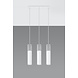 Sollux Lighting LED Hängeleuchte Weiß Beton BORGIO - 3 x GU10 Fassung - exkl. LED's