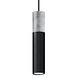 Sollux Lighting LED Hängeleuchte Schwarz Beton BORGIO - 1 x GU10 Fassung - exkl. LED's