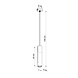 Sollux Lighting LED Hängeleuchte Schwarz Beton BORGIO - 1 x GU10 Fassung - exkl. LED's