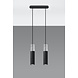 Sollux Lighting LED Hängeleuchte Schwarz Beton BORGIO - 2 x GU10 Fassung - exkl. LED's