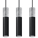 Sollux Lighting LED Hängeleuchte Schwarz Beton BORGIO - 3 x GU10 Fassung - exkl. LED's
