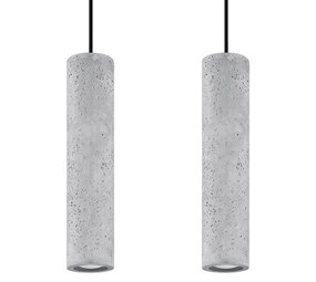 Sollux Lighting LED Hängeleuchte Beton LUVO - 2 x GU10 Fassung - exkl. LED's
