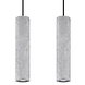 LED Hängeleuchte Beton LUVO - 2 x GU10 Fassung - exkl. LED's LED Hängeleuchte Beton LUVO - 2 x GU10 Fassung - exkl. LED's