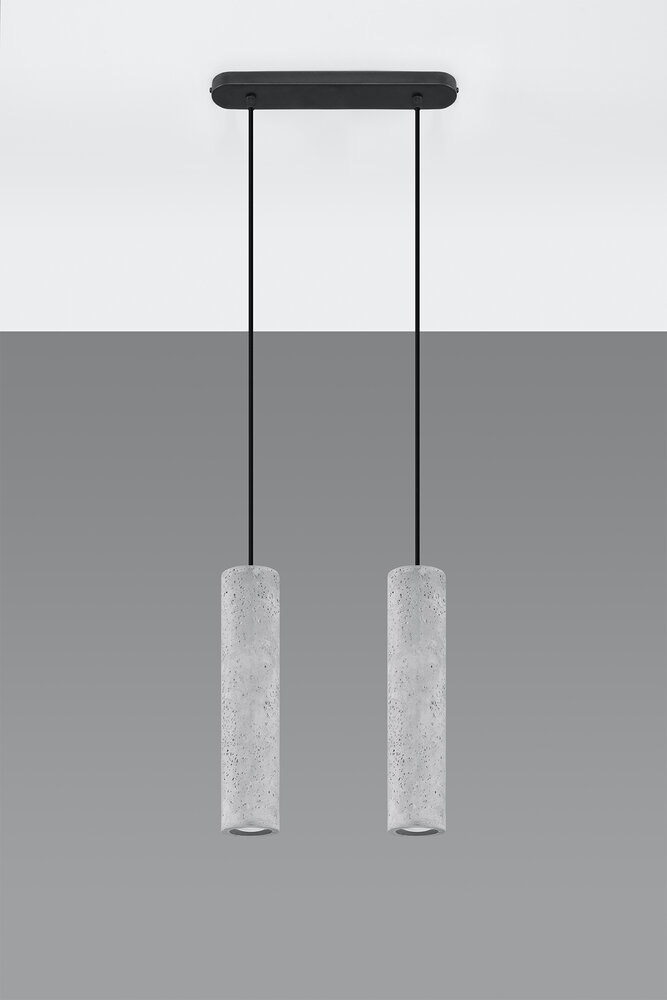Sollux Lighting LED Hängeleuchte Beton LUVO - 2 x GU10 Fassung - exkl. LED's Sollux Lighting LED Hängeleuchte Beton LUVO - 2 x GU10 Fassung - exkl. LED's