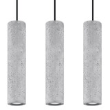 Sollux Lighting LED Hängeleuchte Beton LUVO - 3 x GU10 Fassung - exkl. LED's Sollux Lighting LED Hängeleuchte Beton LUVO - 3 x GU10 Fassung - exkl. LED's