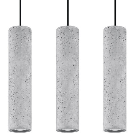 Sollux Lighting LED Hängeleuchte Beton LUVO - 3 x GU10 Fassung - exkl. LED's