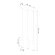 Sollux Lighting LED Hängeleuchte Beton Holz ZANE - 3 x GU10 Fassung - exkl. LED's
