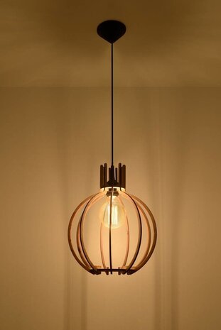 SOLLUX Lighting Group LED Hängeleuchte Holz ARANCIA - 1 x E27 Fassung - exkl. LED's SOLLUX Lighting Group LED Hängeleuchte Holz ARANCIA - 1 x E27 Fassung - exkl. LED's