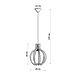 LED Hängeleuchte Holz ARANCIA - 1 x E27 Fassung - exkl. LED's LED Hängeleuchte Holz ARANCIA - 1 x E27 Fassung - exkl. LED's