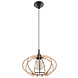 Sollux Lighting LED Hängeleuchte Holz MANDELINO - 1 x E27 Fassung - exkl. LED's