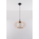 Sollux Lighting LED Hängeleuchte Holz MANDELINO - 1 x E27 Fassung - exkl. LED's