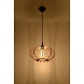 Sollux Lighting LED Hängeleuchte Holz MANDELINO - 1 x E27 Fassung - exkl. LED's