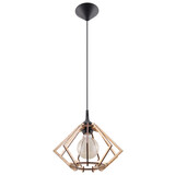 SOLLUX Lighting Group LED Hängeleuchte Holz POMPELMO - 1 x E27 Fassung - exkl. LED's