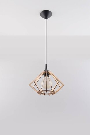 SOLLUX Lighting Group LED Hängeleuchte Holz POMPELMO - 1 x E27 Fassung - exkl. LED's SOLLUX Lighting Group LED Hängeleuchte Holz POMPELMO - 1 x E27 Fassung - exkl. LED's
