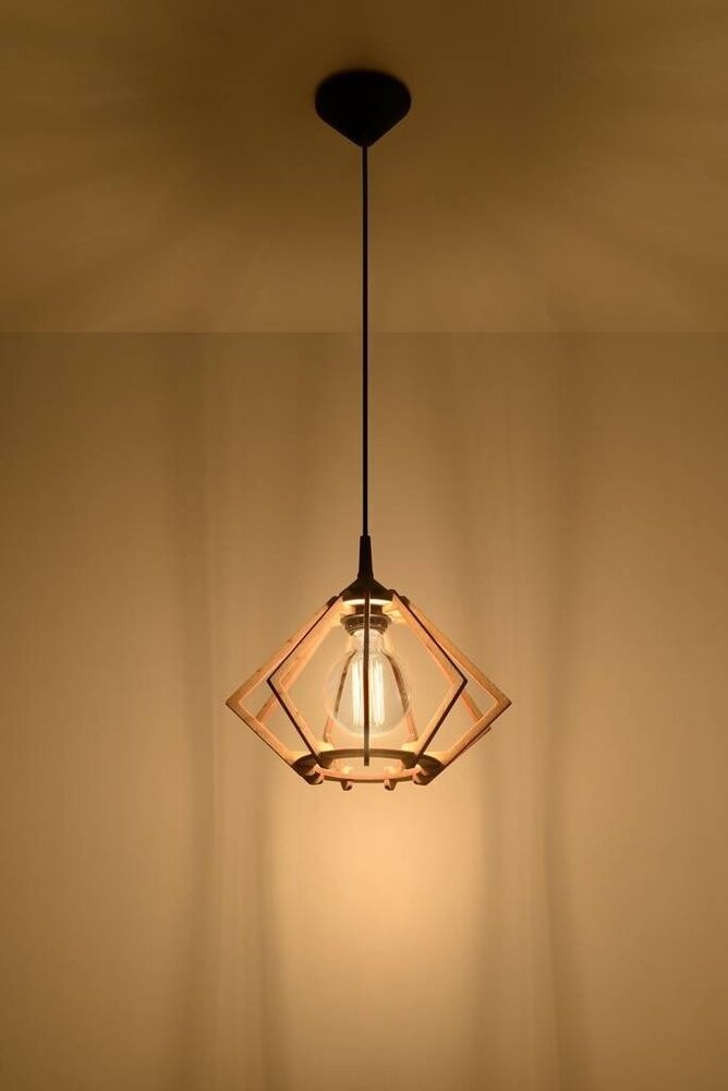 SOLLUX Lighting Group LED Hängeleuchte Holz POMPELMO - 1 x E27 Fassung - exkl. LED's SOLLUX Lighting Group LED Hängeleuchte Holz POMPELMO - 1 x E27 Fassung - exkl. LED's