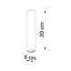 LED Deckenspot Weiß LAGOS 30 - 1 x GU10 Fassung - exkl. LED's LED Deckenspot Weiß LAGOS 30 - 1 x GU10 Fassung - exkl. LED's