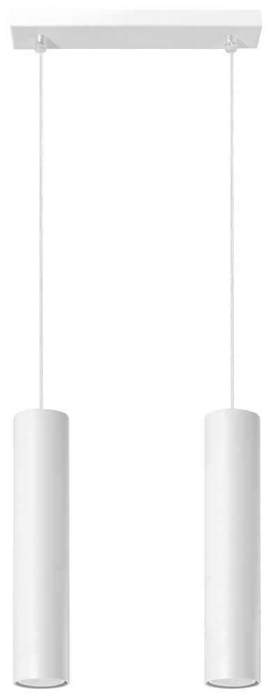 Sollux Lighting LED Hängeleuchte Weiß LAGOS - 2 x GU10 Fassung - exkl. LED's