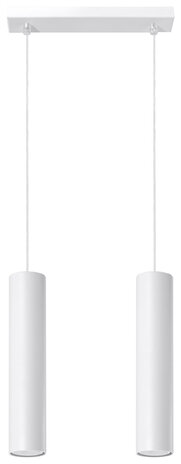 Sollux Lighting LED Hängeleuchte Weiß LAGOS - 2 x GU10 Fassung - exkl. LED's