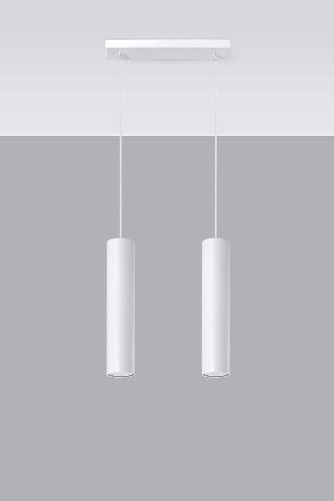Sollux Lighting LED Hängeleuchte Weiß LAGOS - 2 x GU10 Fassung - exkl. LED's