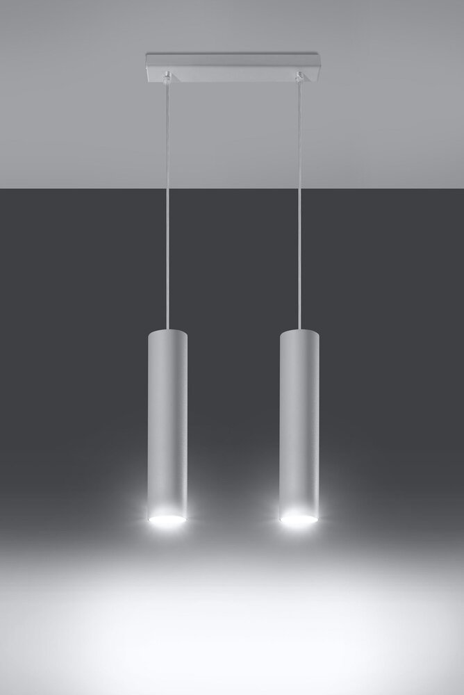 Sollux Lighting LED Hängeleuchte Weiß LAGOS - 2 x GU10 Fassung - exkl. LED's