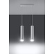 Sollux Lighting LED Hängeleuchte Weiß LAGOS - 2 x GU10 Fassung - exkl. LED's