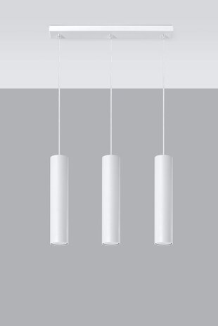SOLLUX Lighting Group LED Hängeleuchte Weiß LAGOS - 3 x GU10 Fassung - exkl. LED's