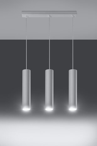 SOLLUX Lighting Group LED Hängeleuchte Weiß LAGOS - 3 x GU10 Fassung - exkl. LED's