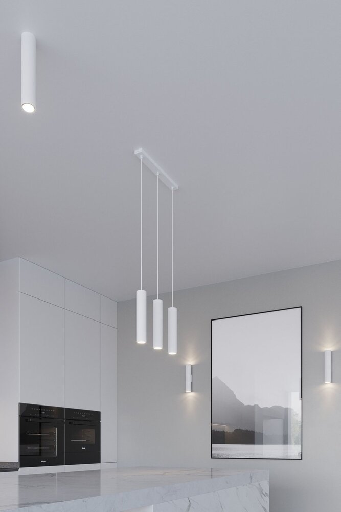 Sollux Lighting LED Hängeleuchte Weiß LAGOS - 3 x GU10 Fassung - exkl. LED's Sollux Lighting LED Hängeleuchte Weiß LAGOS - 3 x GU10 Fassung - exkl. LED's