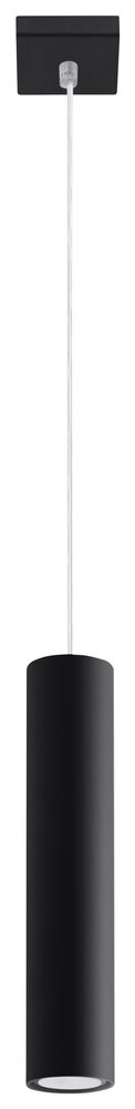 Sollux Lighting LED Hängeleuchte Mattschwarz LOOPEZ - 1 x GU10 Fassung - exkl. LED's Sollux Lighting LED Hängeleuchte Mattschwarz LOOPEZ - 1 x GU10 Fassung - exkl. LED's