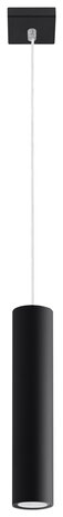 Sollux Lighting LED Hängeleuchte Mattschwarz LOOPEZ - 1 x GU10 Fassung - exkl. LED's Sollux Lighting LED Hängeleuchte Mattschwarz LOOPEZ - 1 x GU10 Fassung - exkl. LED's