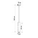 Sollux Lighting LED Hängeleuchte Mattschwarz LOOPEZ - 1 x GU10 Fassung - exkl. LED's Sollux Lighting LED Hängeleuchte Mattschwarz LOOPEZ - 1 x GU10 Fassung - exkl. LED's