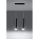 LED Hängeleuchte Mattschwarz LOOPEZ - 2 x GU10 Fassung - exkl. LED's LED Hängeleuchte Mattschwarz LOOPEZ - 2 x GU10 Fassung - exkl. LED's