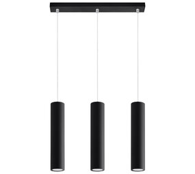 SOLLUX Lighting Group LED Hängeleuchte Mattschwarz LOOPEZ - 3 x GU10 Fassung - exkl. LED's SOLLUX Lighting Group LED Hängeleuchte Mattschwarz LOOPEZ - 3 x GU10 Fassung - exkl. LED's