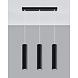LED Hängeleuchte Mattschwarz LOOPEZ - 3 x GU10 Fassung - exkl. LED's LED Hängeleuchte Mattschwarz LOOPEZ - 3 x GU10 Fassung - exkl. LED's