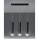 Sollux Lighting LED Hängeleuchte Mattschwarz LOOPEZ - 3 x GU10 Fassung - exkl. LED's