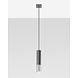 Sollux Lighting LED Hängeleuchte Schwarz Chrom LOOPEZ - 1 x GU10 Fassung - exkl. LED's