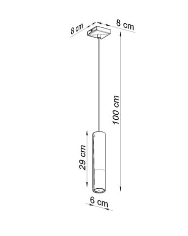 Sollux Lighting LED Hängeleuchte Schwarz Chrom LOOPEZ - 1 x GU10 Fassung - exkl. LED's