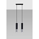 Sollux Lighting LED Hängeleuchte Schwarz Chrom LOOPEZ - 2 x GU10 Fassung - exkl. LED's Sollux Lighting LED Hängeleuchte Schwarz Chrom LOOPEZ - 2 x GU10 Fassung - exkl. LED's