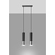Sollux Lighting LED Hängeleuchte Schwarz Chrom LOOPEZ - 2 x GU10 Fassung - exkl. LED's Sollux Lighting LED Hängeleuchte Schwarz Chrom LOOPEZ - 2 x GU10 Fassung - exkl. LED's