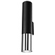Sollux Lighting LED Wandleuchte Schwarz Chrom LOOPEZ - 1 x GU10 Fassung - exkl. LED's